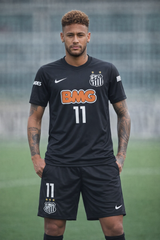 Youth Retro Neymar Jr #11 Brazil Jersey + Short Set Kids Soccer Kit