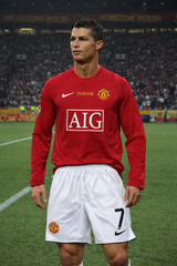 Youth Ronaldo Retro Jersey Black Long Sleeve Manchester United Kit (Jersey+Shorts)