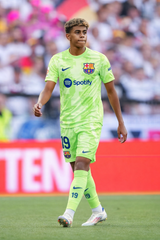 Youth Lamine Yamal Jersey Lime Green Barca Kit (Jersey+Shorts) Kids Set