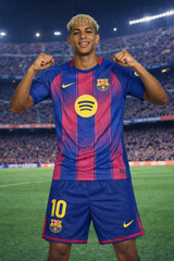 Youth Yamal Kids Jersey 26’ Players Version Kit (Jersey+Shorts)