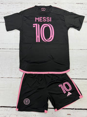 Youth Messi 25-26’ Black Jersey Kit (Jersey+Shorts)