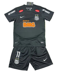 Youth Retro Neymar Jr #11 Brazil Jersey + Short Set Kids Soccer Kit