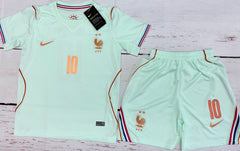 Youth Mbappe (Jersey + Shorts) Kit 26’ France Away Kids Soccer Set