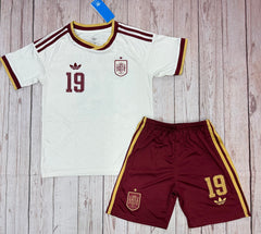 Youth Lamine Yamal Spain Jersey 26’ Away Kit (Jersey+Shorts) Kids Set
