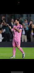 Youth Messi 25-26 Pink Jersey Kit (Jersey+Shorts)