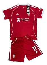 Youth M. Salah Jersey Kids Soccer Kits (Jersey+Shorts)