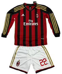 Youth KaKa Retro Jersey Long Sleeve Vintage Soccer Legends Kit (Jersey+Shorts)