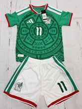 Youth S. Gimenez Mexico 26’ Home (Jersey+Shorts) Soccer Kit