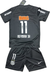 Youth Neymar Jr Retro Jersey Kids Soccer Kits (Jersey+Shorts)
