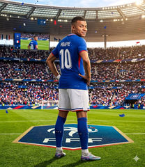 Youth Kylian Mbappe France National Team Home Jersey