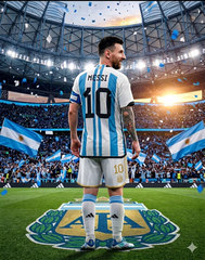 Youth Lionel Messi Argentina Jersey + Short Set