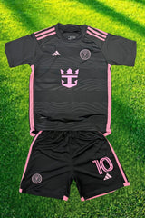 Youth Messi 25-26’ Black Jersey Kit (Jersey+Shorts)