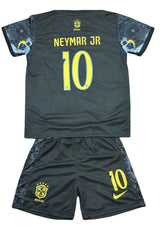 YOUTH Neymar Jr Jersey + Short Set Brazil Retro Kids