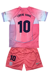 Youth Yamal Kids Jersey Alternate Pink Kit (Jersey+Shorts)