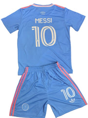 Youth Messi Jersey Kids Soccer Kit (Jersey & Short) Set Alternate SMALL (24)