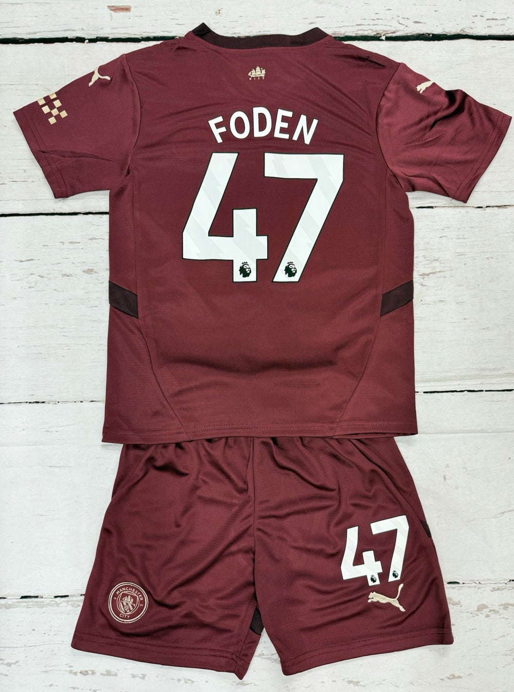 Youth Foden Jersey Kids Soccer Sets (Jersey & Short Set) LARGE (28)