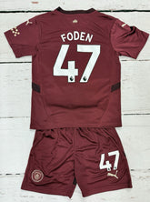 Youth Foden Jersey Kids Soccer Sets (Jersey & Short Set) LARGE (28)