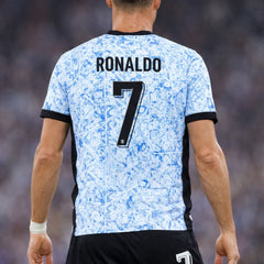 Youth Ronaldo Blue Portugal Nike Jersey Kit (Jersey+Shorts)
