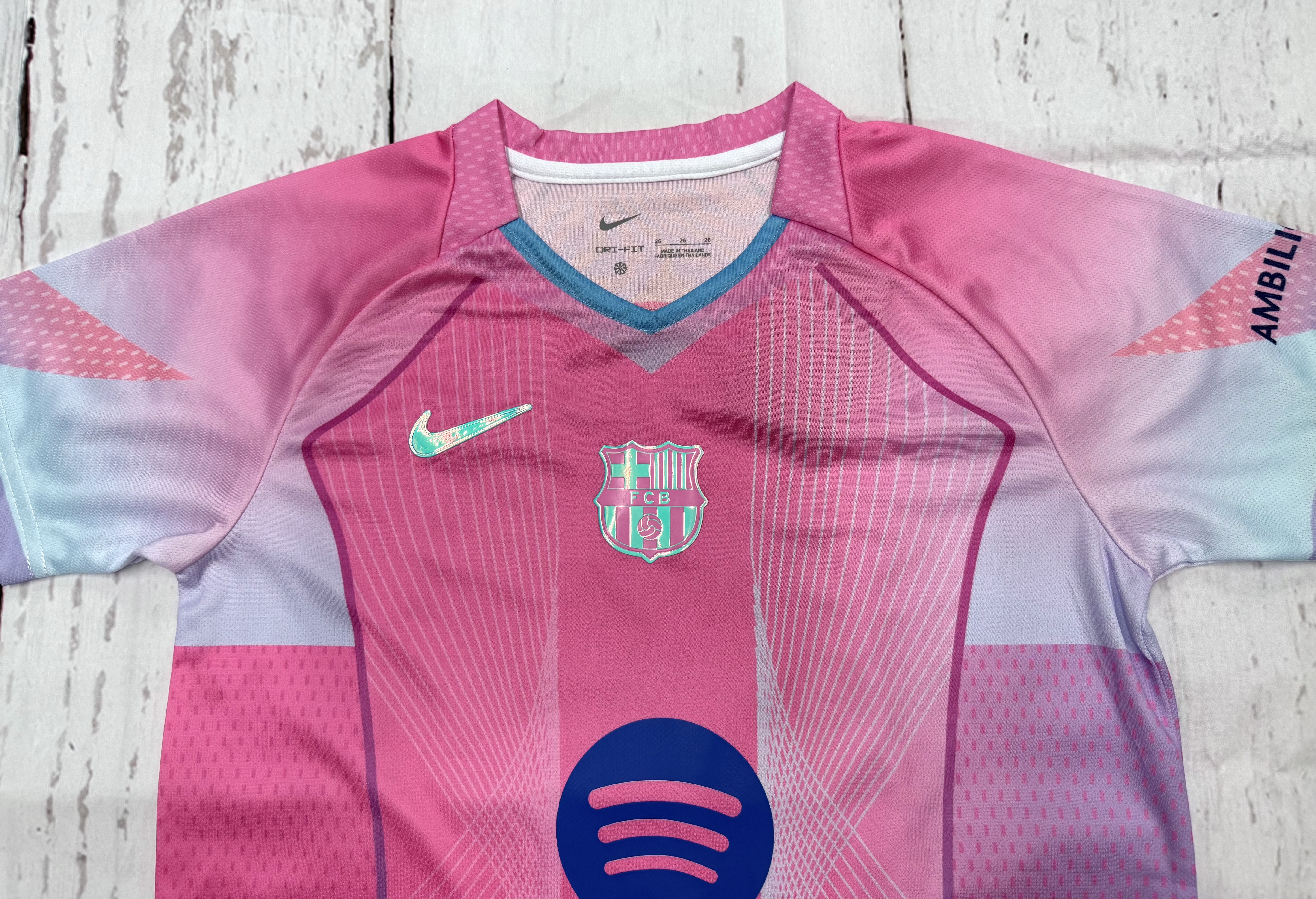 Youth Yamal Kids Jersey Alternate Pink Kit (Jersey+Shorts)