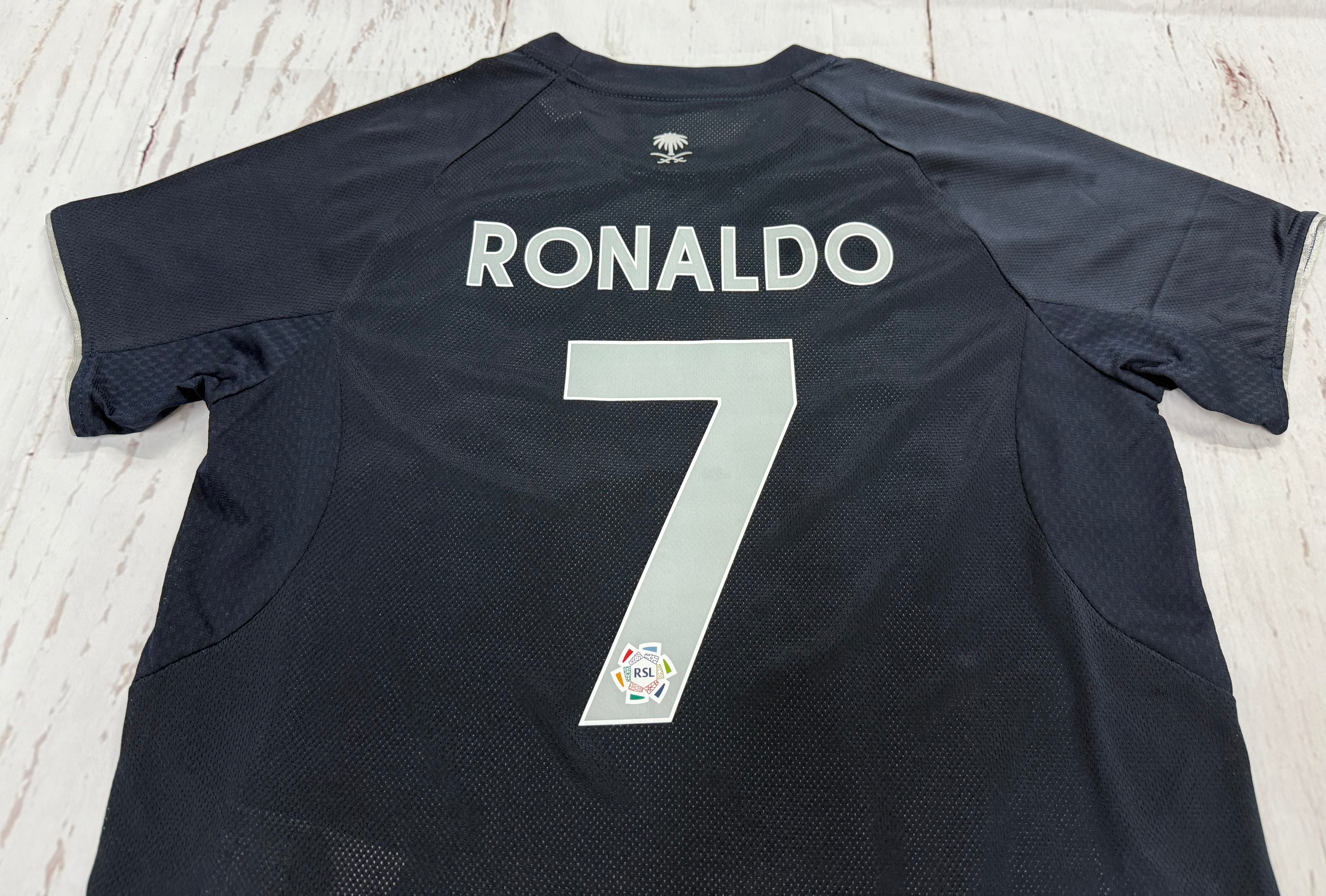 Youth Ronaldo 25-26 Al Nassr Navy Jersey Kit (Jersey+Shorts)