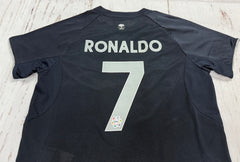 Youth Ronaldo 25-26 Al Nassr Navy Jersey Kit (Jersey+Shorts)