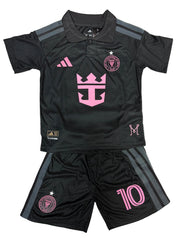 Youth Messi Jersey 26-27’ Black/Pink Kit Kids Soccer Sets (Jersey+Shorts)