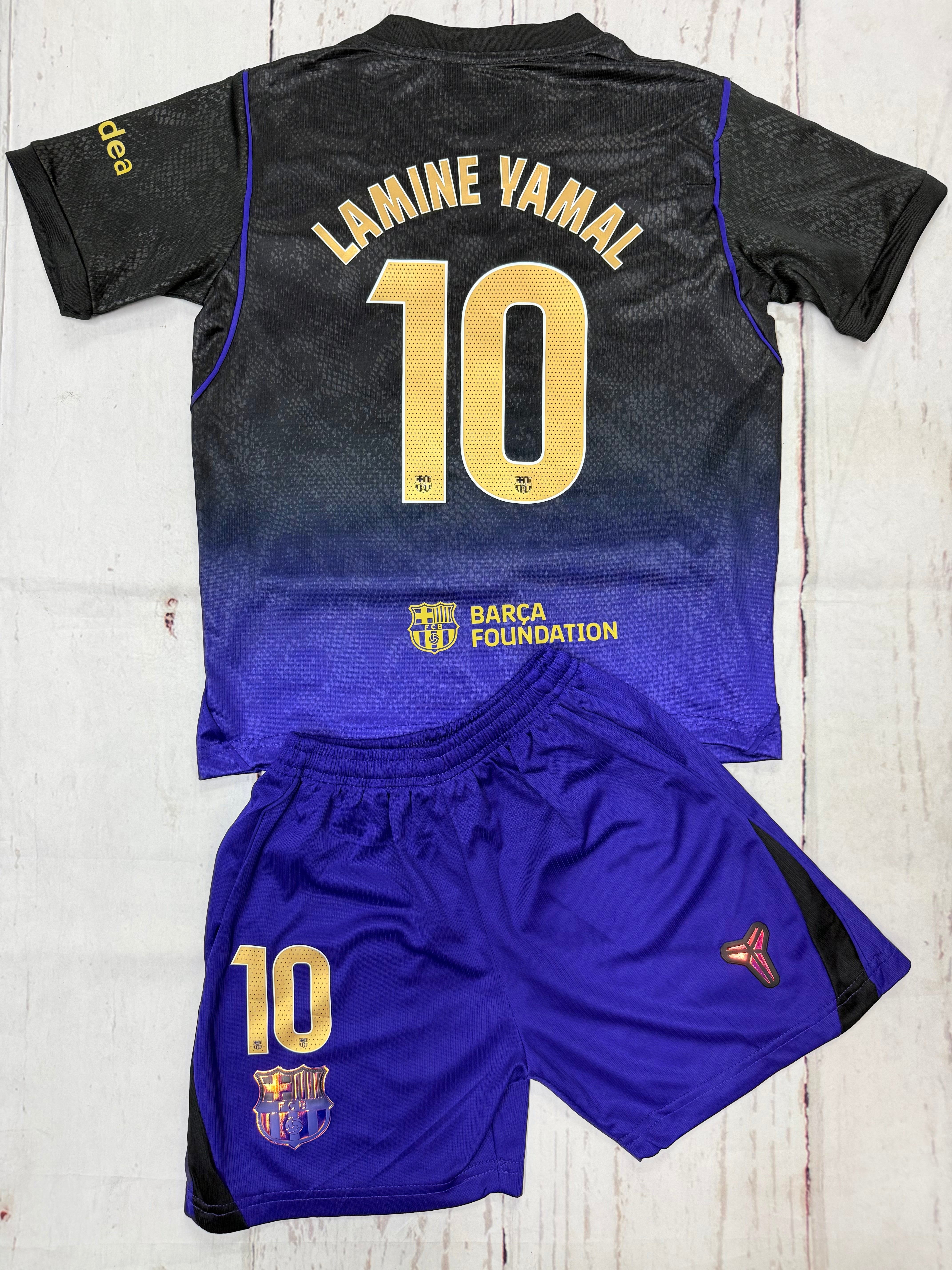 Youth Lamine Yamal New! 26-27’ Kit (Jersey+Shorts) (Copy)