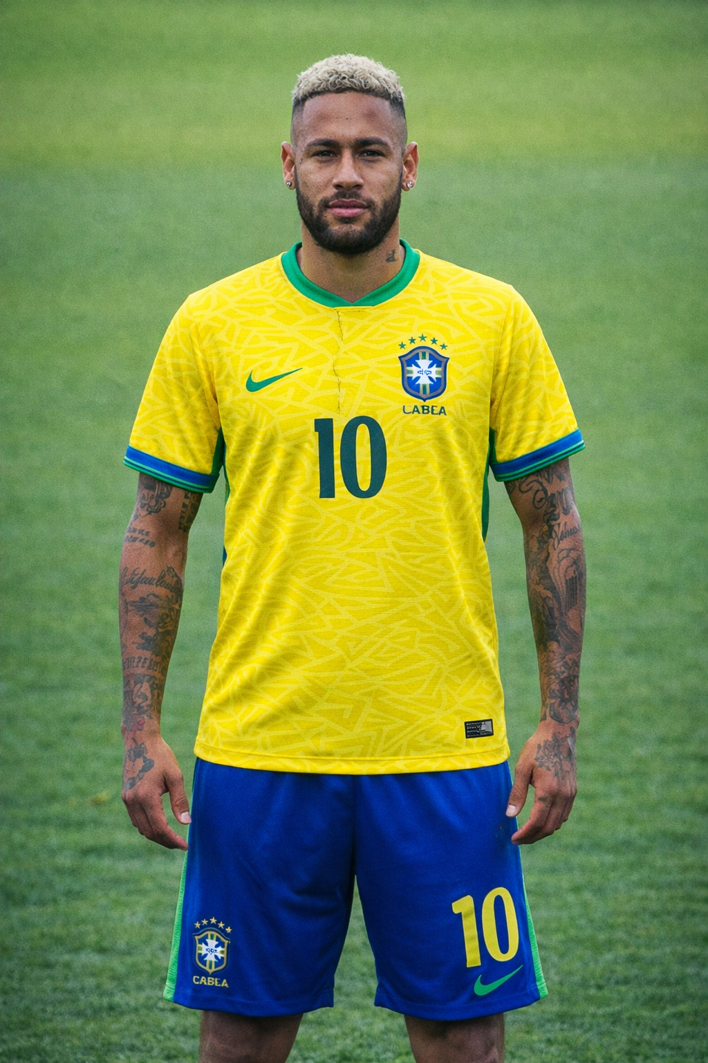 Neymar Jr Youth Brazil Jersey + Shorts Kids Soccer Kits
