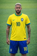 Neymar Jr Youth Brazil Jersey + Shorts Kids Soccer Kits