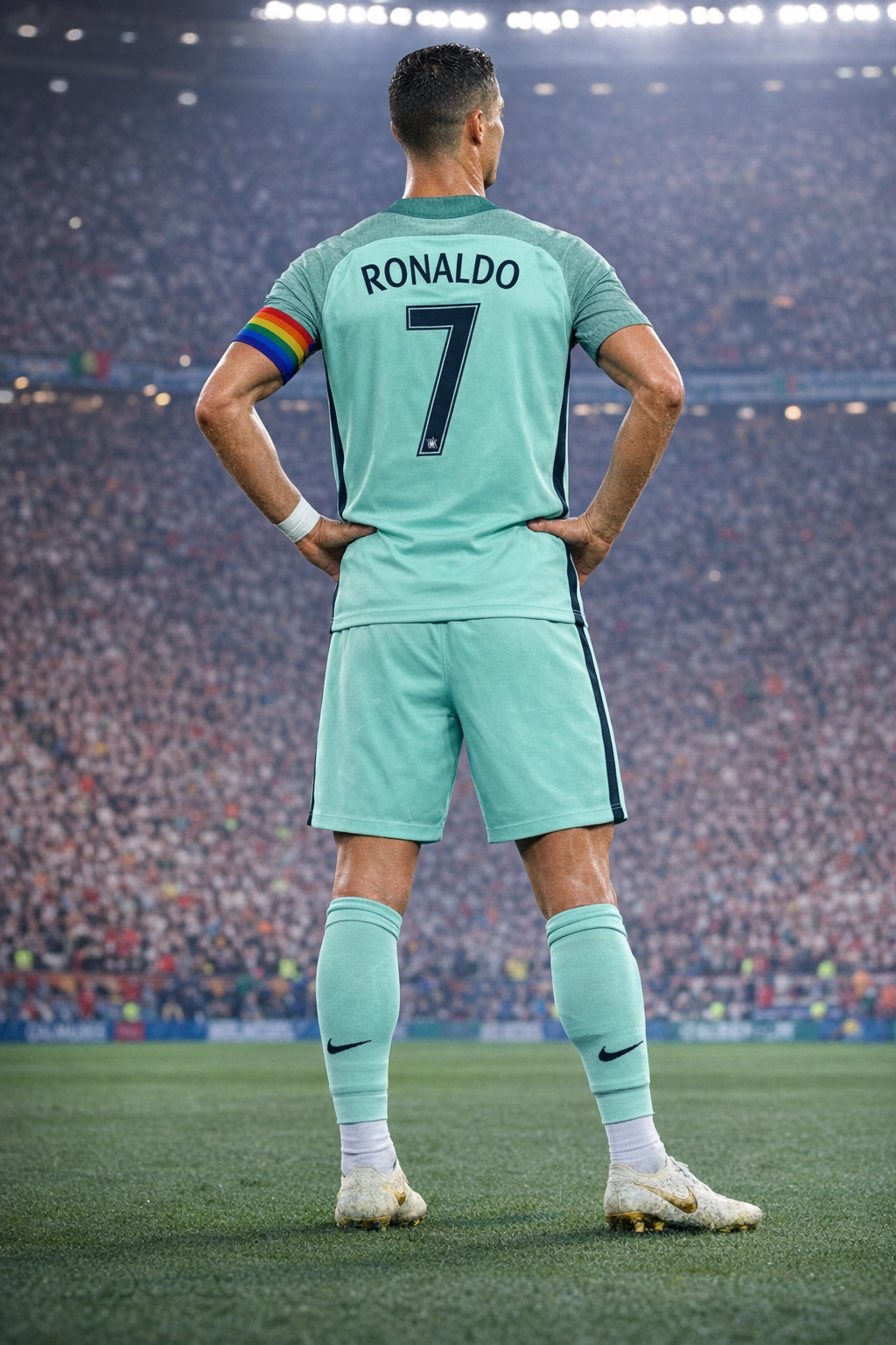 Youth Ronaldo Retro Jersey Portugal Kit (Jersey+Shorts)