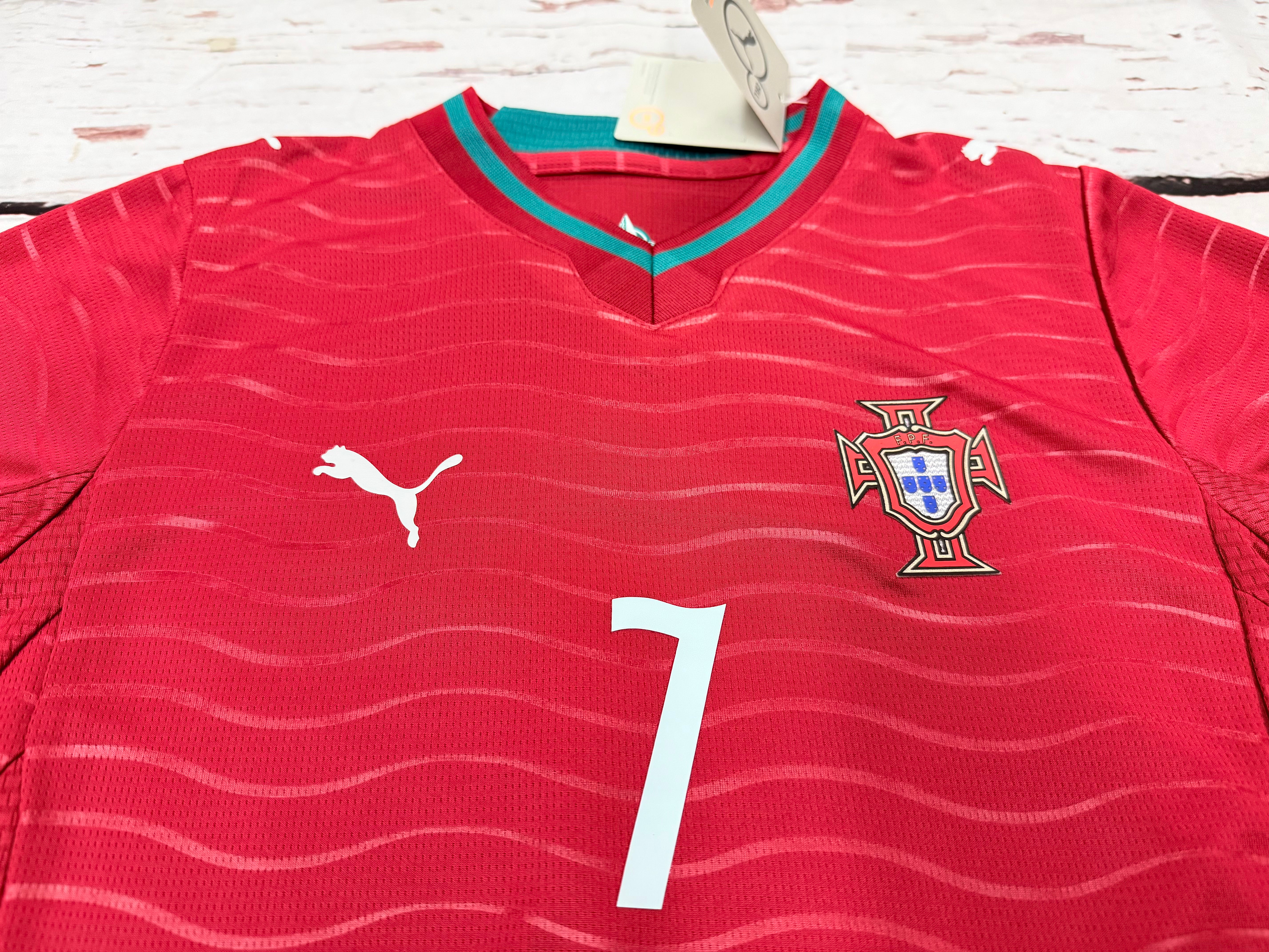 Youth Cristiano Ronaldo 2026 Portugal Jersey – Kids Soccer Kit (Jersey + Shorts) – Home Red