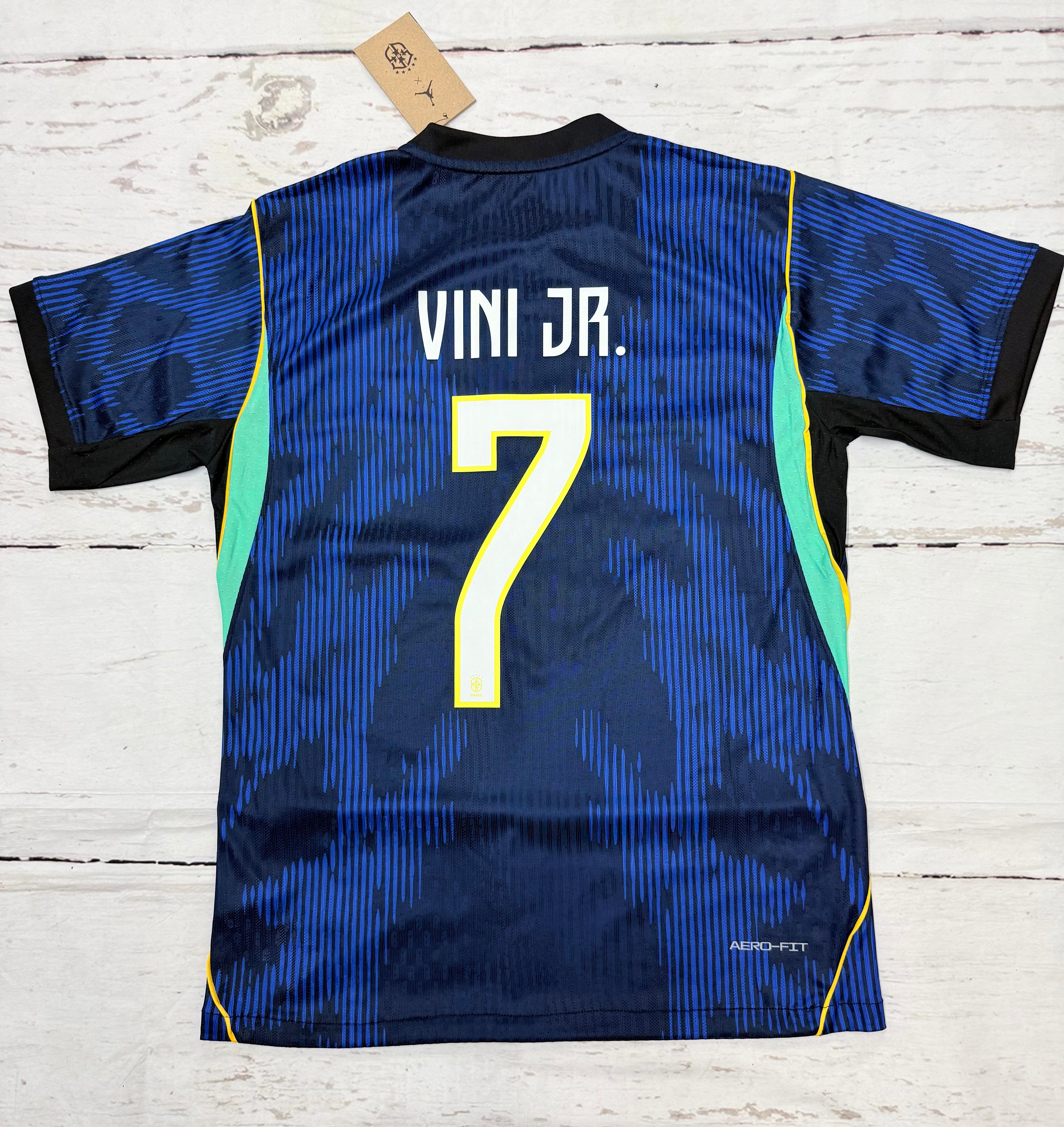 Adult Vini Jr Retro Jersey Brazil Soccer Legends Kit (Copy)