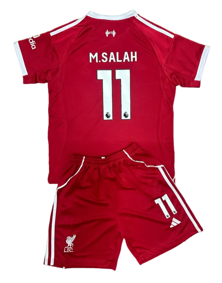 Youth M. Salah Jersey Kids Soccer Kits (Jersey+Shorts)