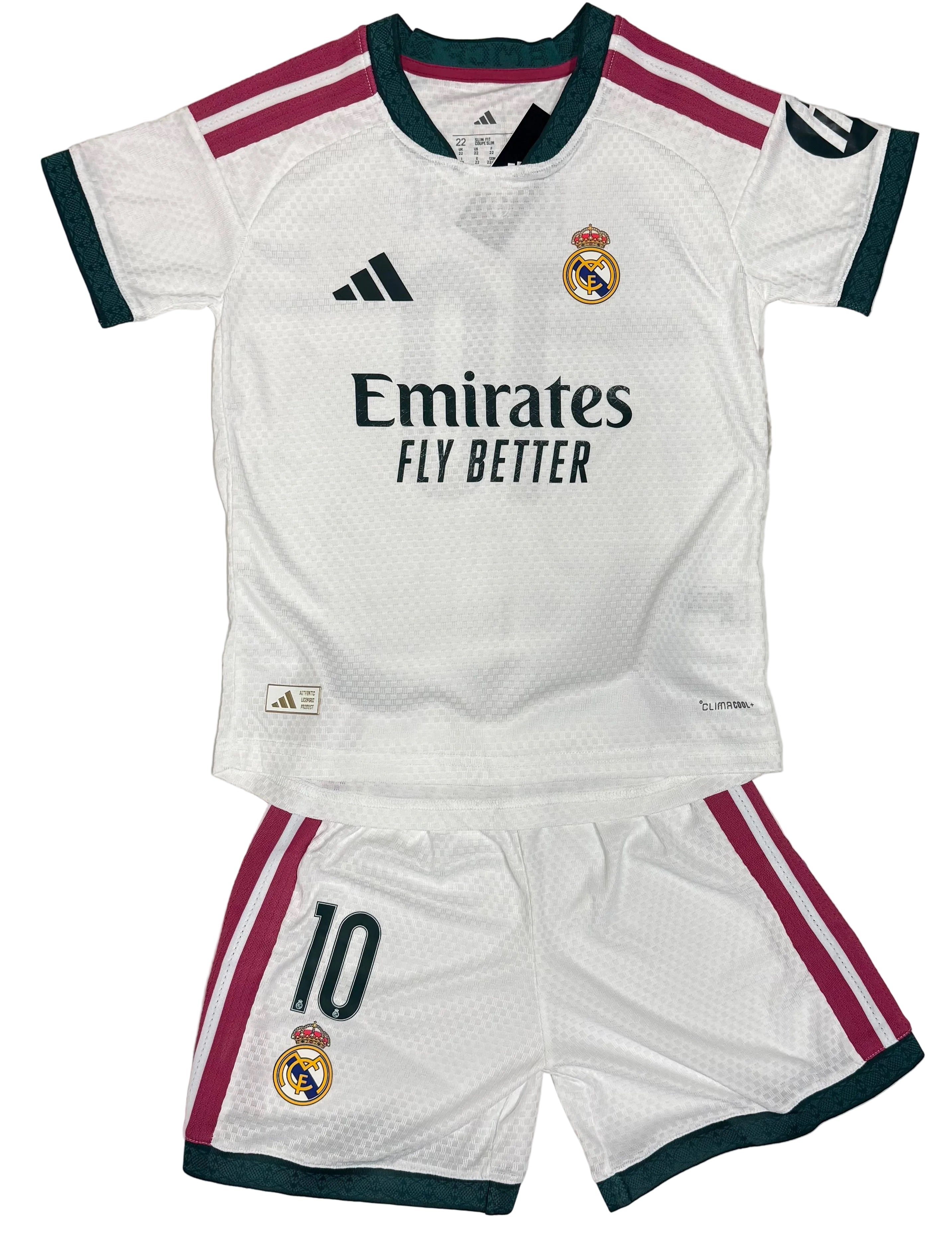 Youth Mbappe (Jersey + Shorts) Kit 26-27 Home WhitevKids Soccer Set