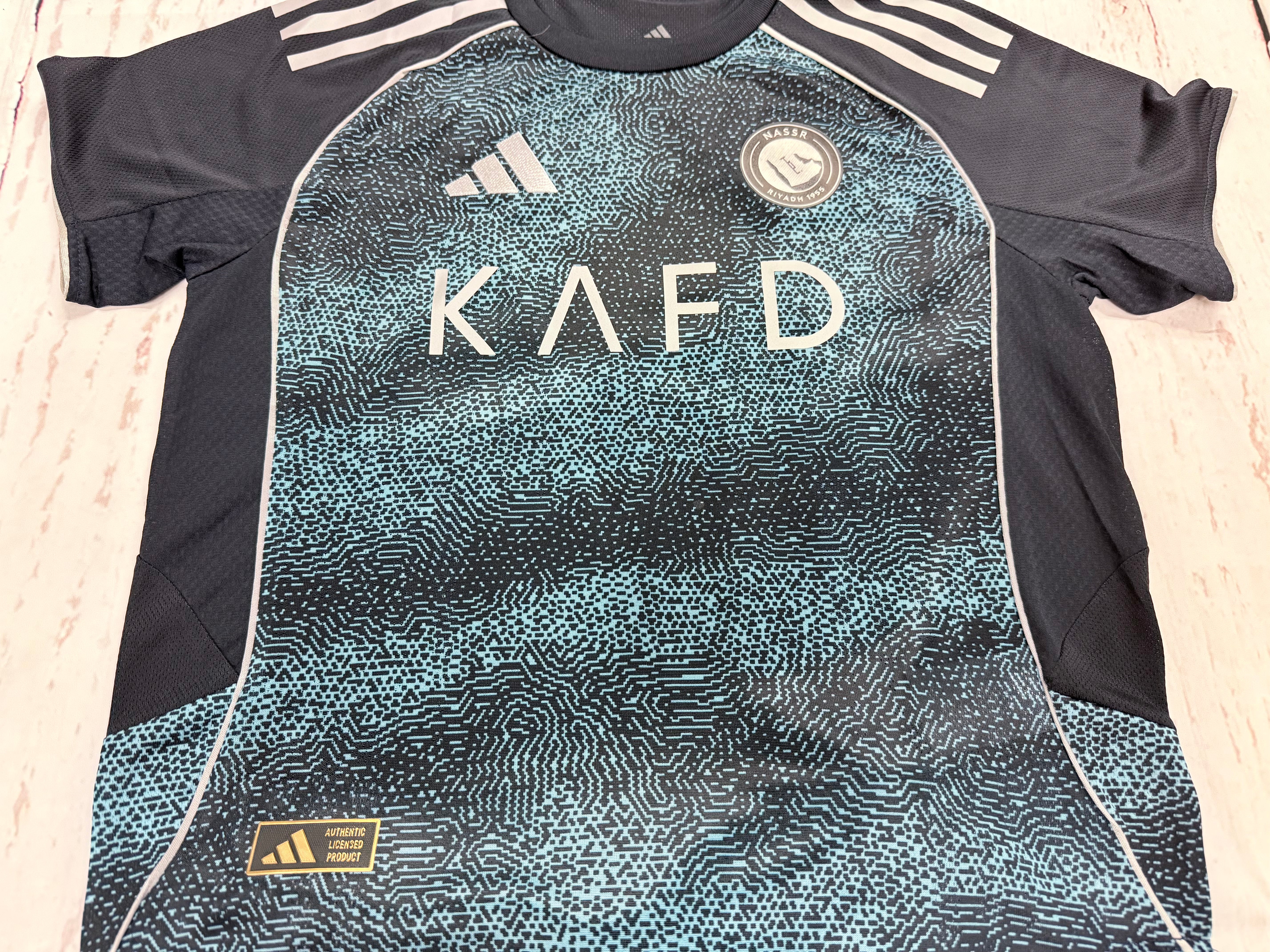 Youth Cristiano Ronaldo 2025-26 Al Nassr Navy Jersey – Kids Soccer Kit (Jersey + Shorts)