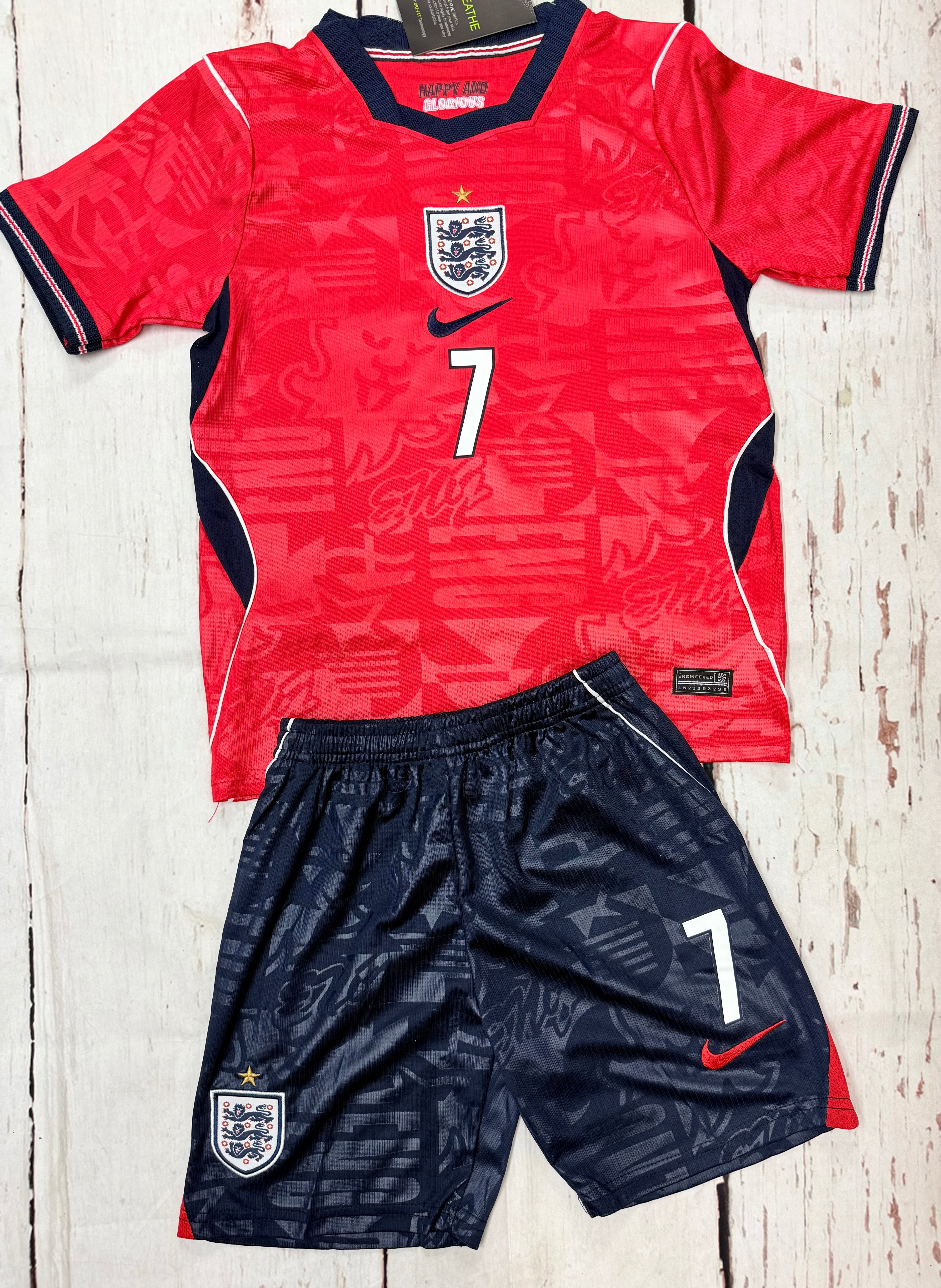 Youth Saka England 26’ Away (Jersey+Shorts) Soccer Kit