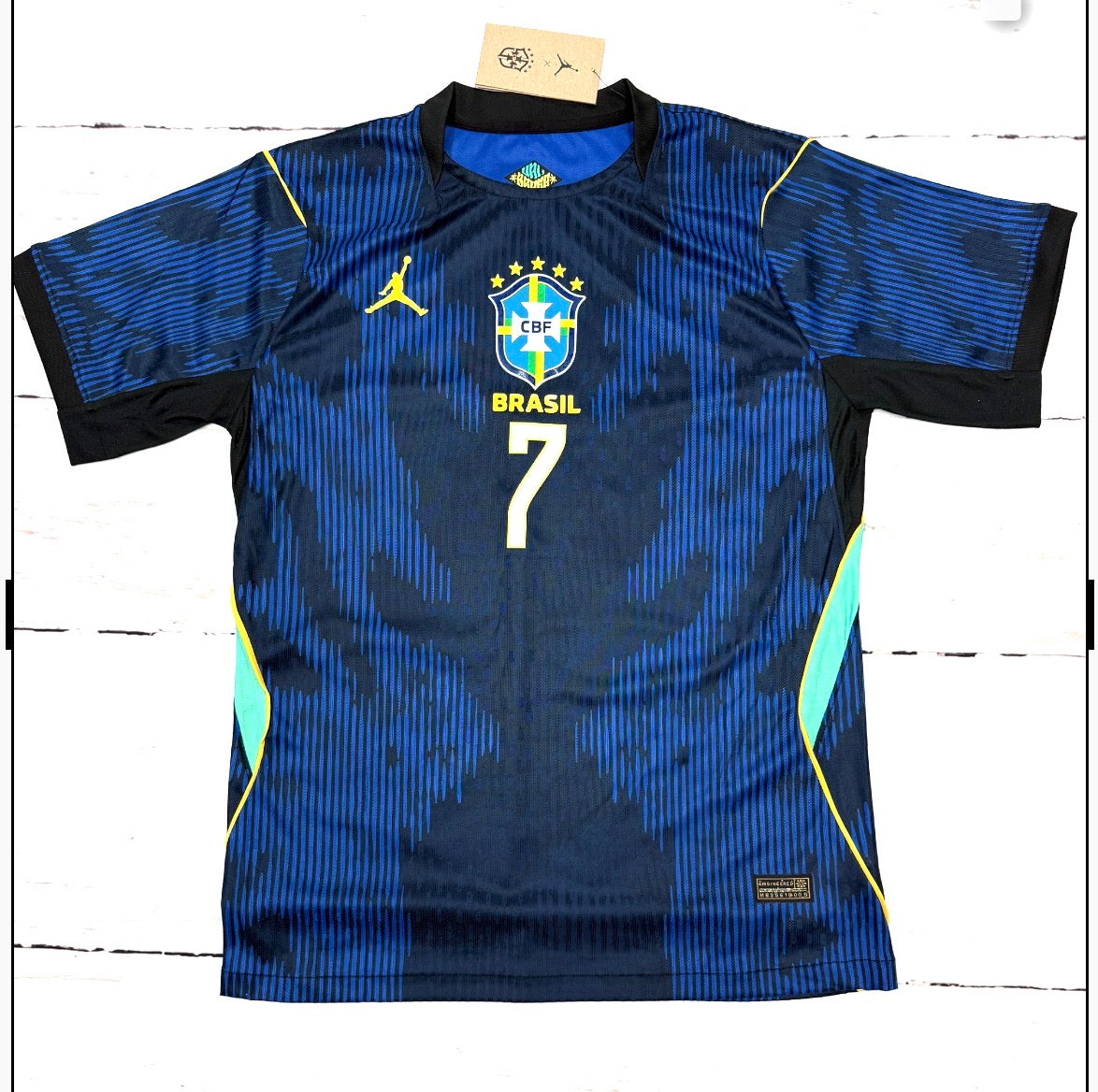 Adult Vini Jr Retro Jersey Brazil Soccer Legends Kit (Copy)