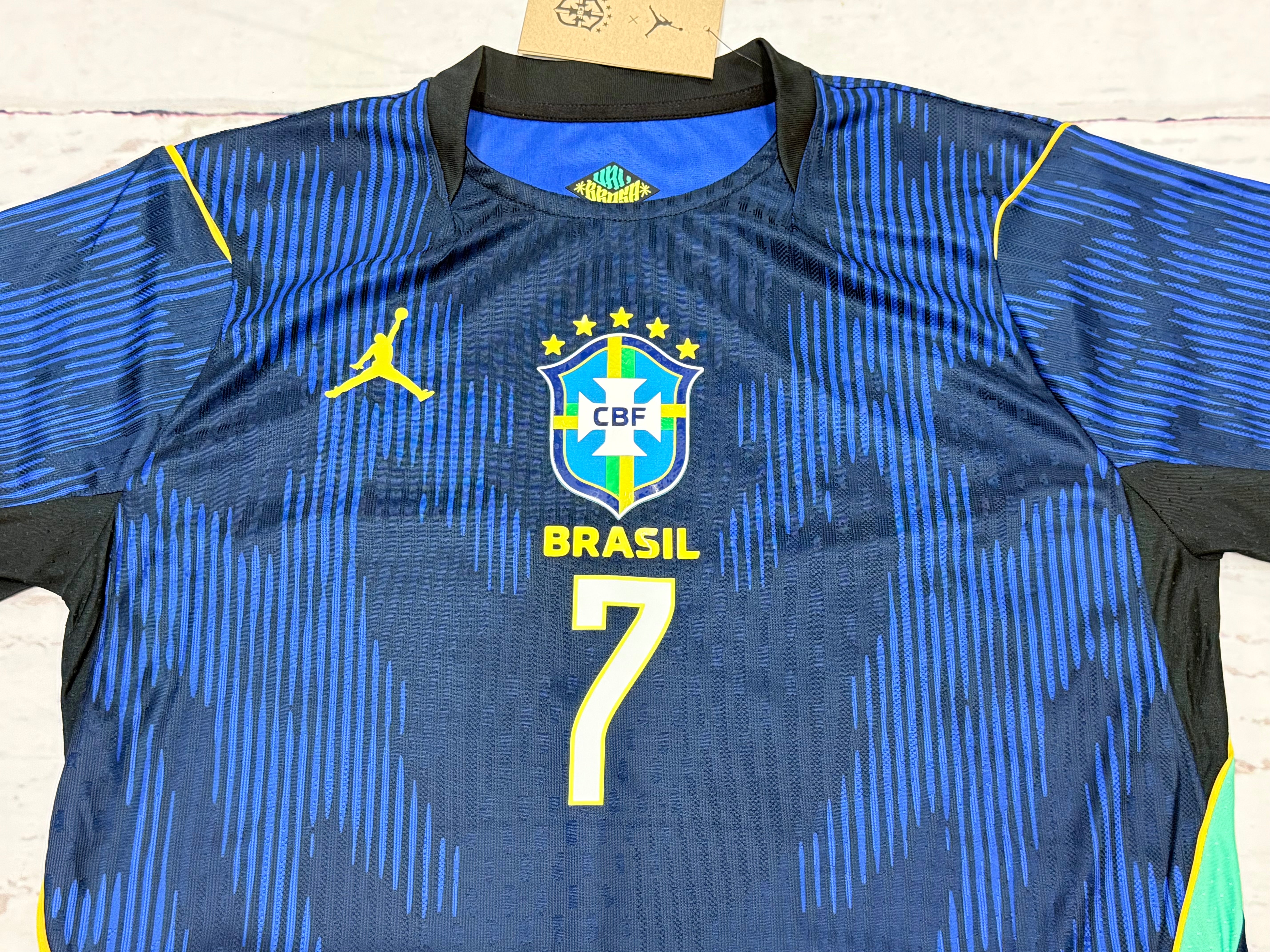 Adult Vini Jr Retro Jersey Brazil Soccer Legends Kit (Copy)