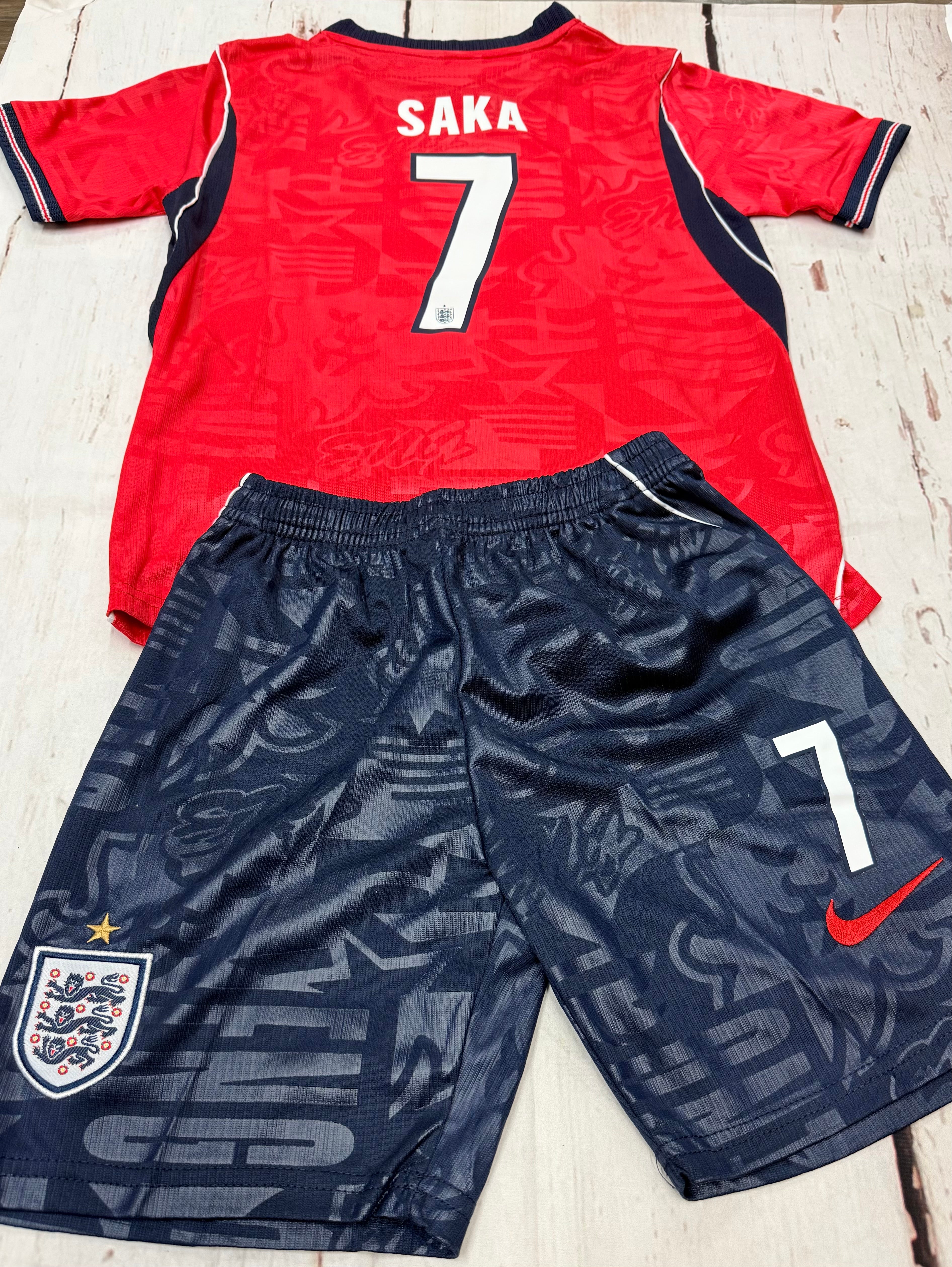 Youth Saka England 26’ Away (Jersey+Shorts) Soccer Kit