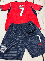 Youth Saka England 26’ Away (Jersey+Shorts) Soccer Kit