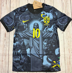 Adult Neymar Jr Retro Jersey Brazil Soccer Legends Kit