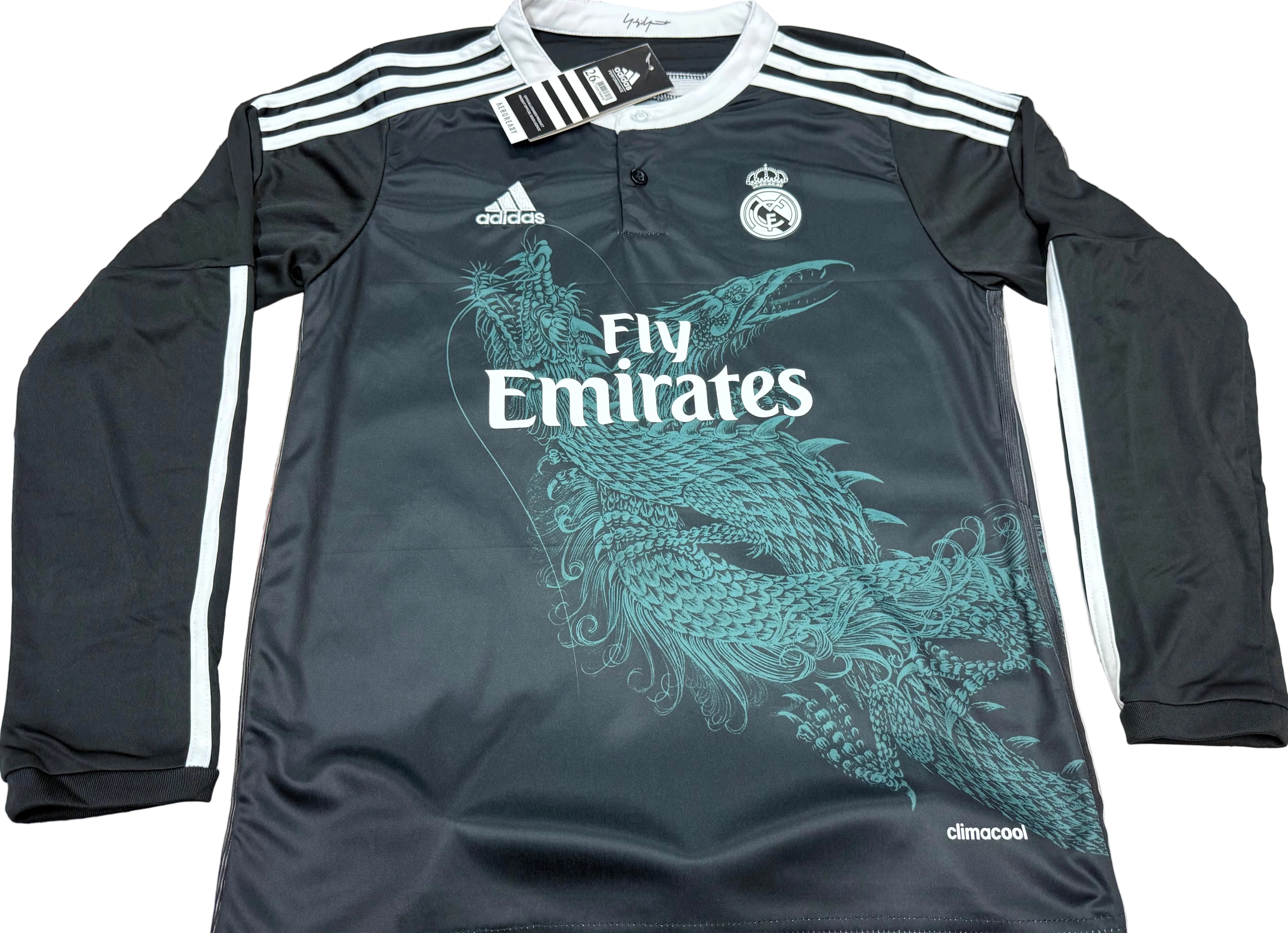 Youth Ronaldo Retro Jersey Black Long Sleeve Manchester United Kit (Jersey+Shorts)