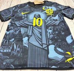 Adult Neymar Jr Retro Jersey Brazil Soccer Legends Kit