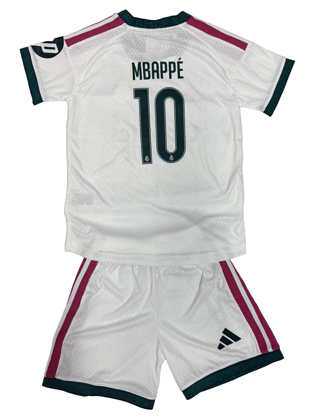 Youth Mbappe (Jersey + Shorts) Kit 26-27 Home WhitevKids Soccer Set