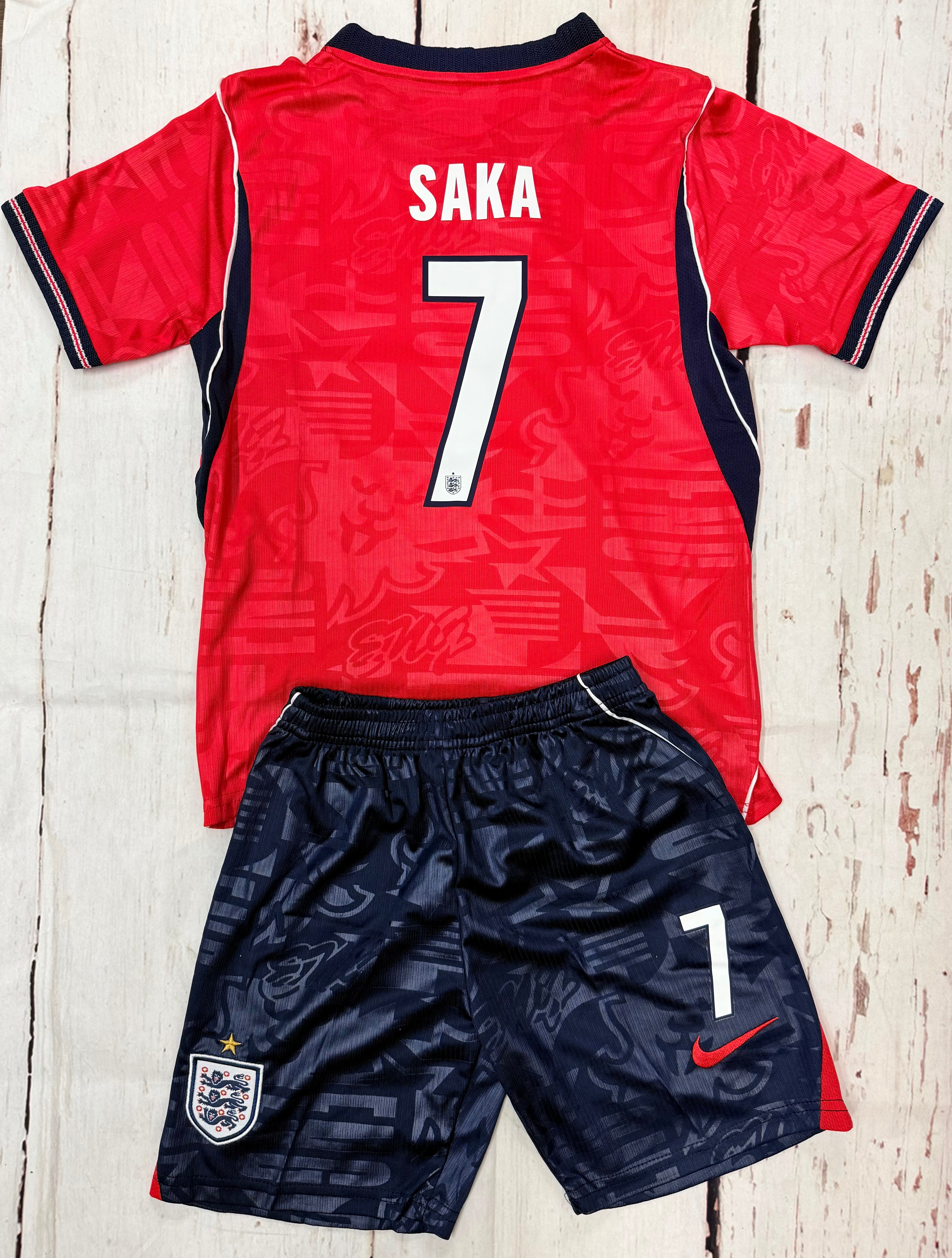 Youth Saka England 26’ Away (Jersey+Shorts) Soccer Kit