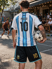 Youth Messi Argentina Jersey 26’ Kit (Jersey+Shorts) Kids Set
