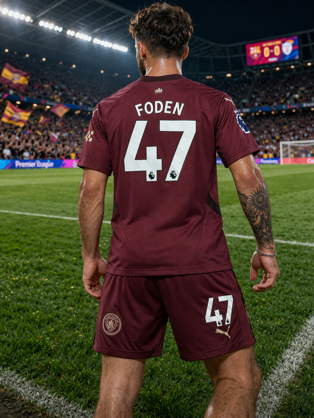 Youth Foden Jersey Kids Soccer Sets (Jersey & Short Set)