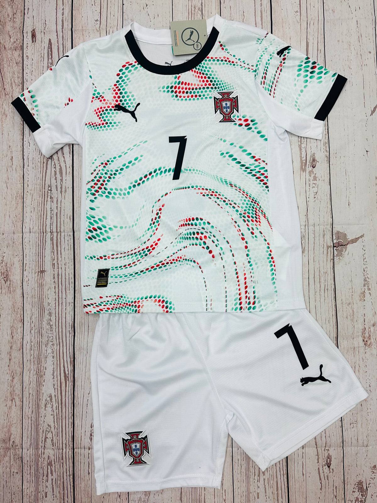 Youth Ronaldo Portugal Puma Jersey Kit (Jersey+Shorts)