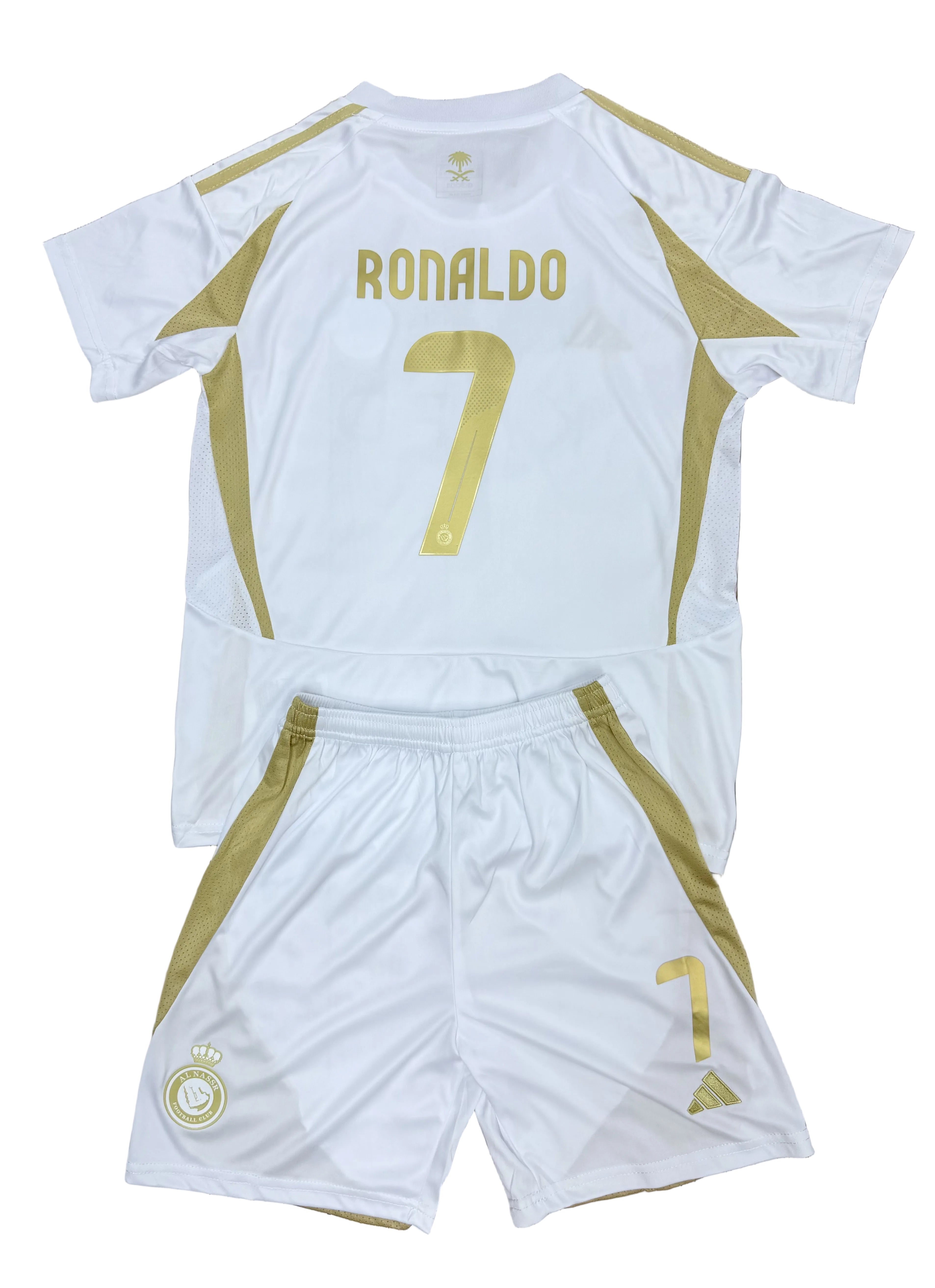 Youth Ronaldo Jersey 24-25 Alternate Kit Kids Soccer Sets (Jersey+Shorts)
