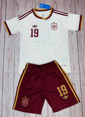 Youth Lamine Yamal Spain Jersey 26’ Away Kit (Jersey+Shorts) Kids Set